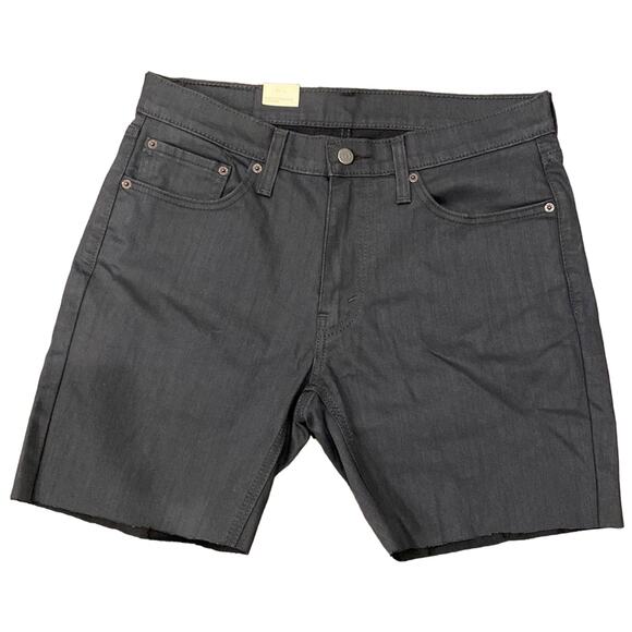 Levi's Men's 541 Athletic Taper Fit Jeans Cut As Shorts Dark Gray Size 32 - Picture 1 of 11